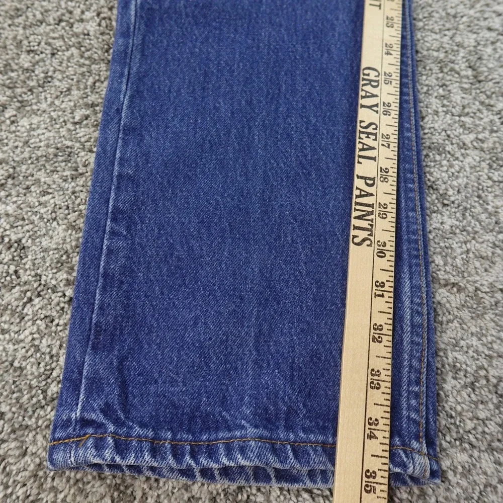 VTG Levis Jeans Mens 32X35 Dark Blue Denim Pants 501 Button Fly USA Fade 70s 80s